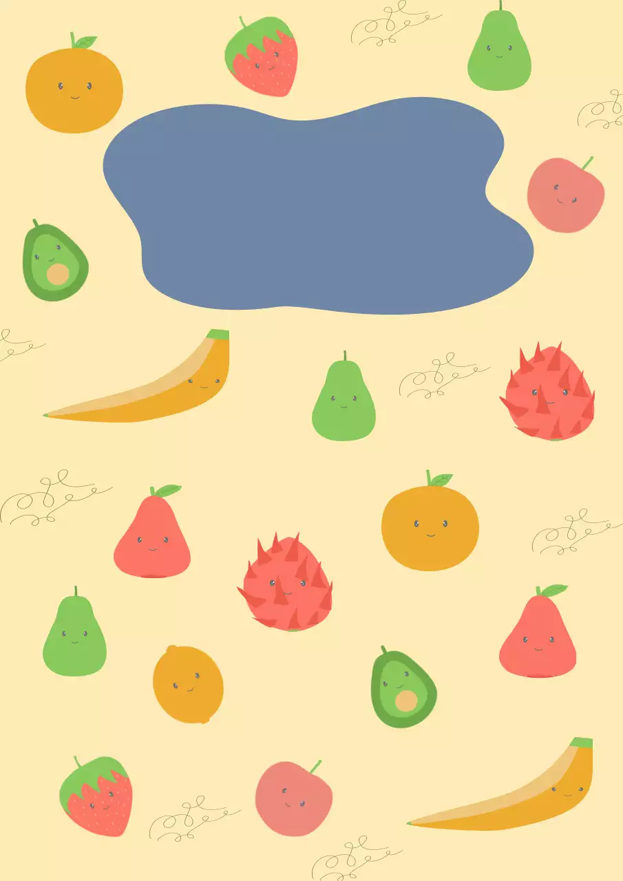 귀여운 과일 책 표지