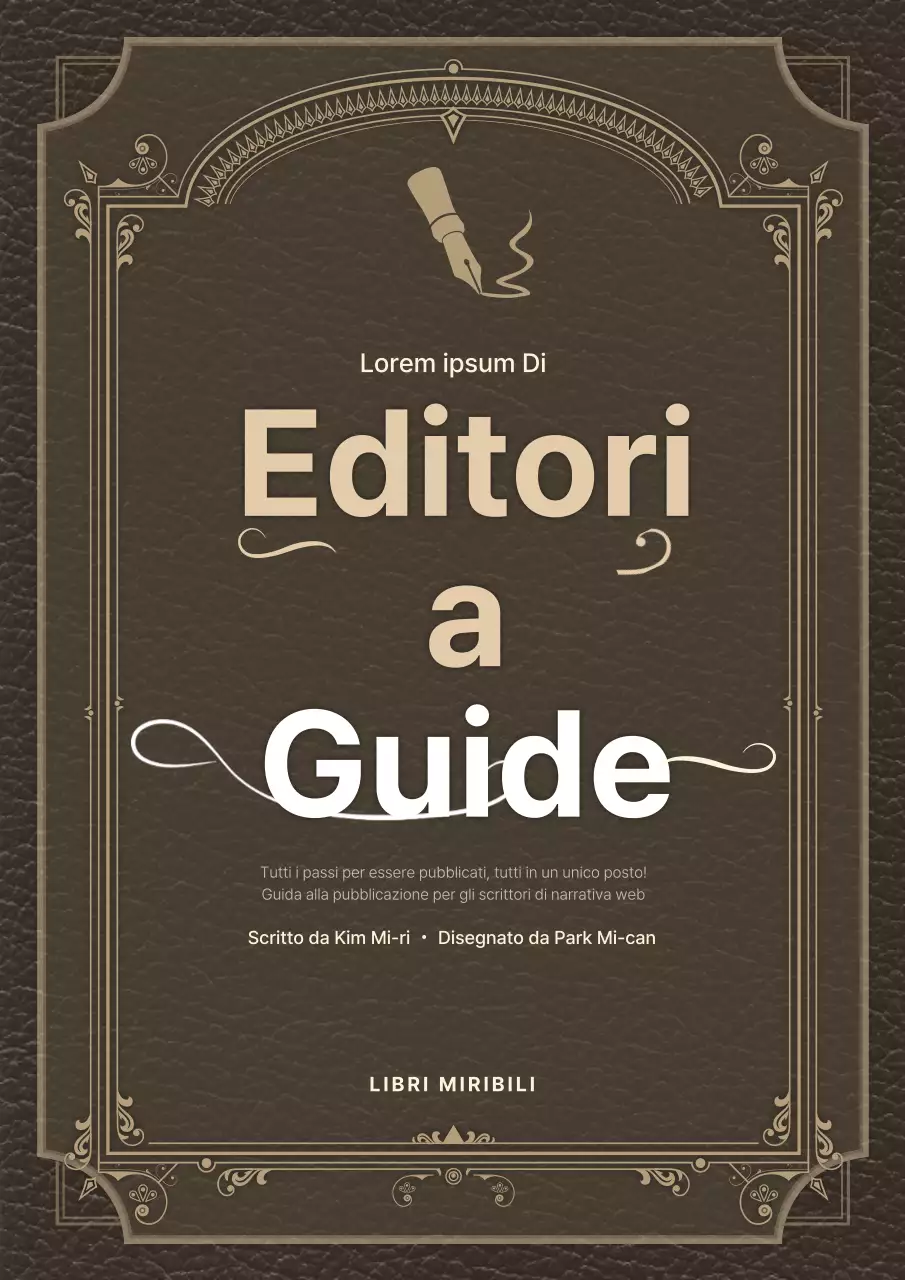Promuovete la vostra guida alla pubblicazione di romanzi sul web, marrone e lussuosa