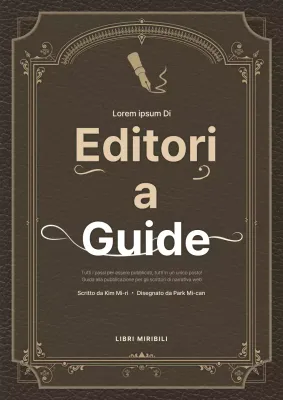 Promuovete la vostra guida alla pubblicazione di romanzi sul web, marrone e lussuosa