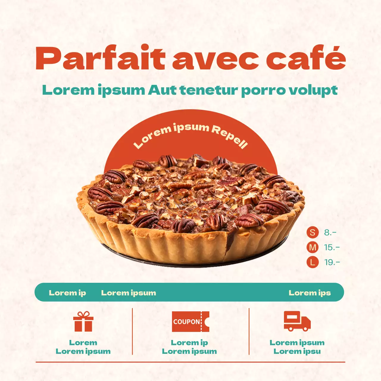 Promouvoir une carte des desserts vintage, rouge et menthe pour les fêtes de fin d'année