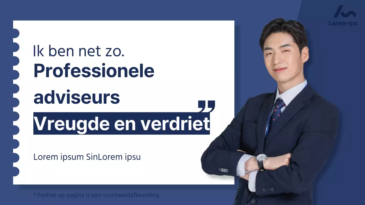 Eenvoudig, marineblauw lesmateriaal voor hulpverleners