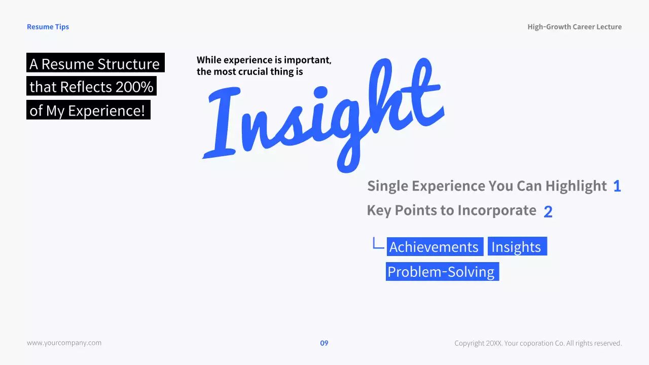 White Modern Career Lecture Presentation