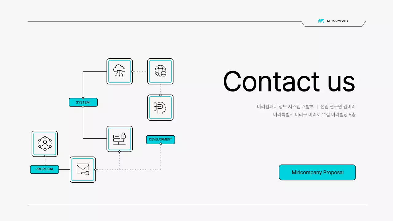 하늘색의 심플한 이공계 회로 스타일 보고서