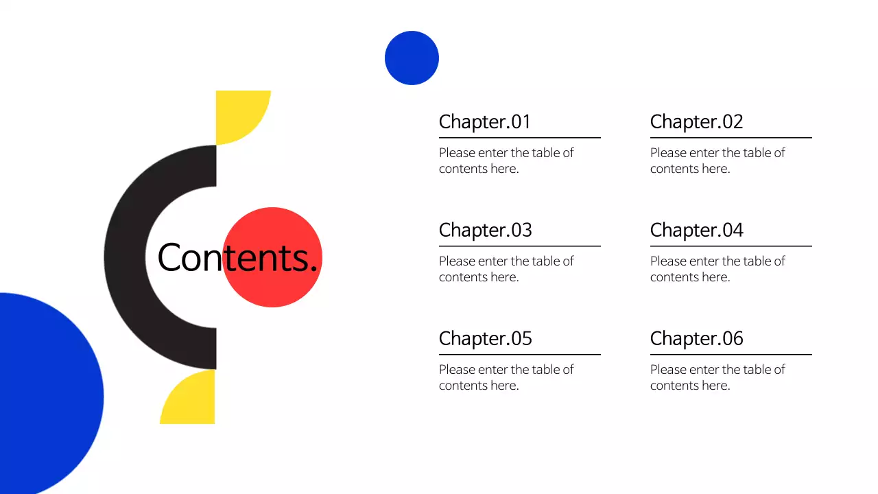 Yellow and red geometric business report