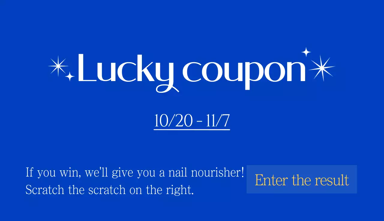 Undian Acara Toko Kuku Kecantikan dengan Latar Belakang Biru