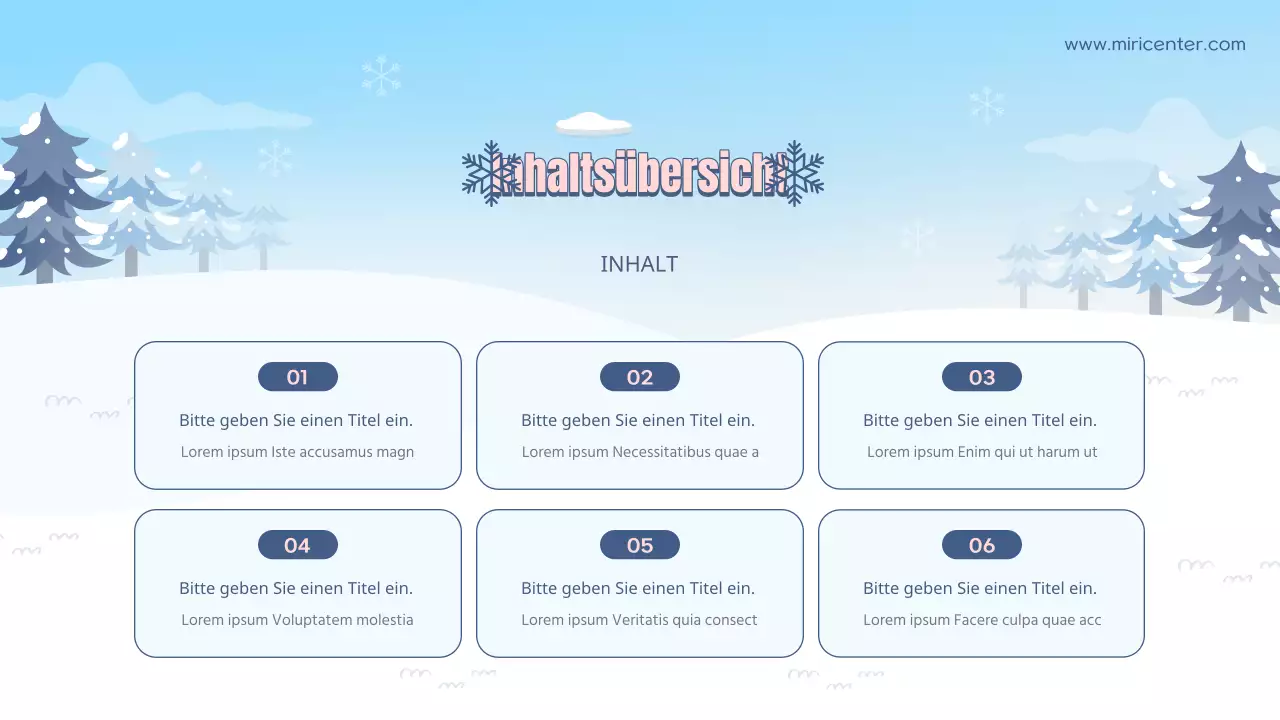 Hellblaue und weiße natürliche Winterpause Freiwilligenausbildung Leitfaden
