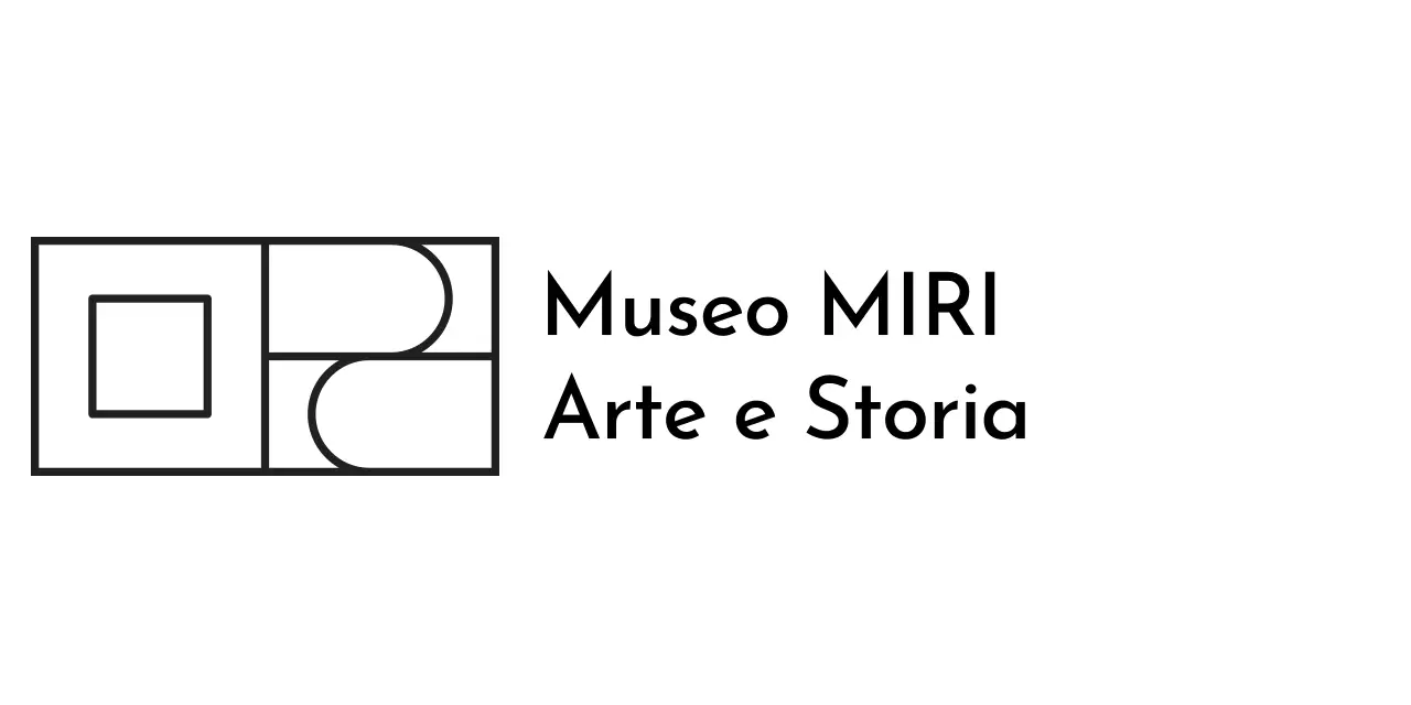 Logo del marchio con concetto di galleria d'arte