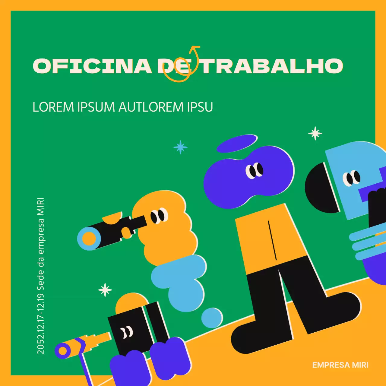 Promover uma oficina de planeamento do desempenho em tons de verde e amarelo