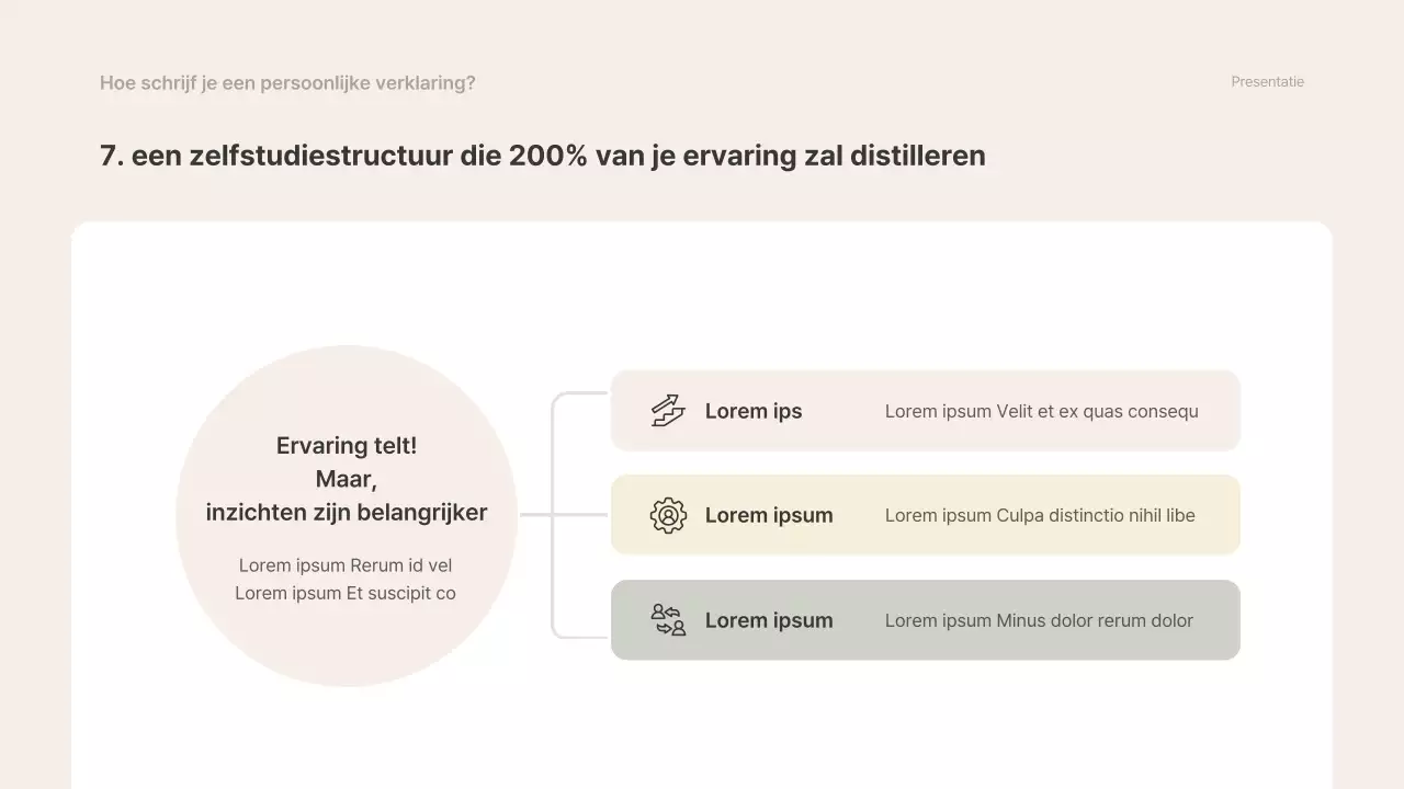 Beige en grijs, eenvoudig materiaal voor een spoedcursus voor zittend personeel