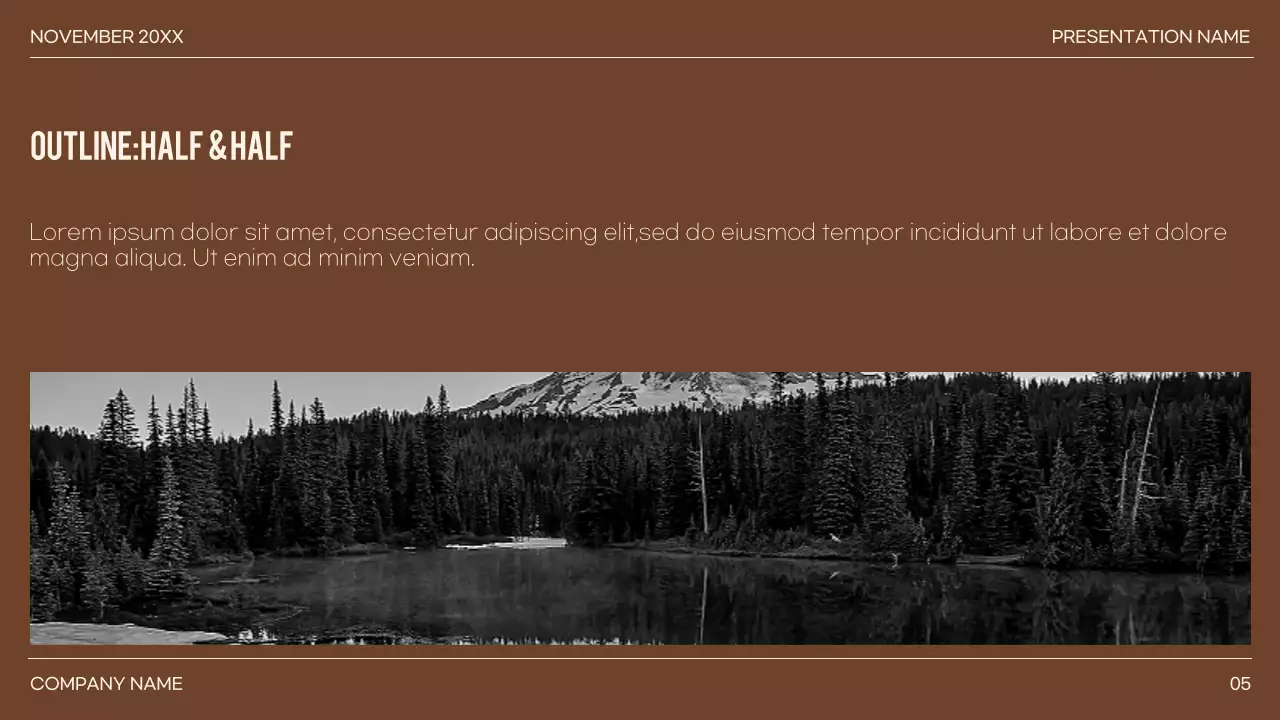 Presentasi Panduan Minimalis Brown