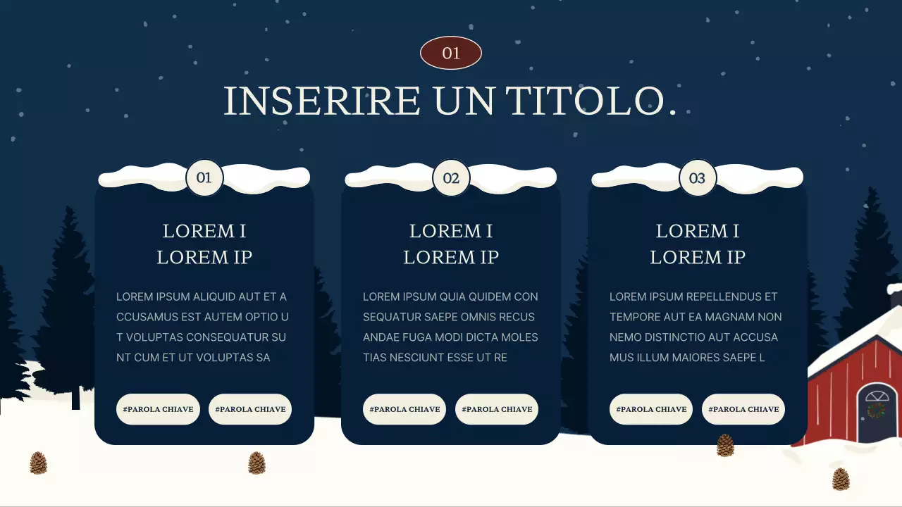 Materiale di formazione per il centro di divulgazione blu navy e rosso