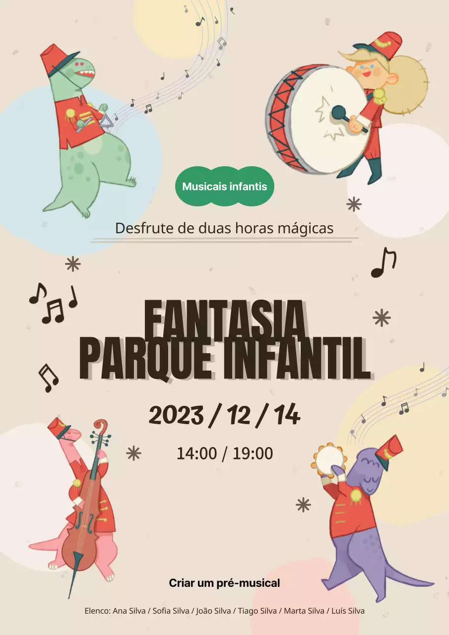 Promover um musical kitsch num fundo bege