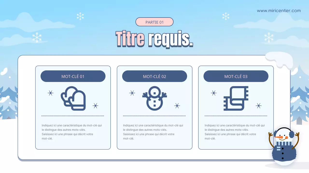 Guide de formation des volontaires pour les vacances d'hiver en bleu clair et blanc naturel