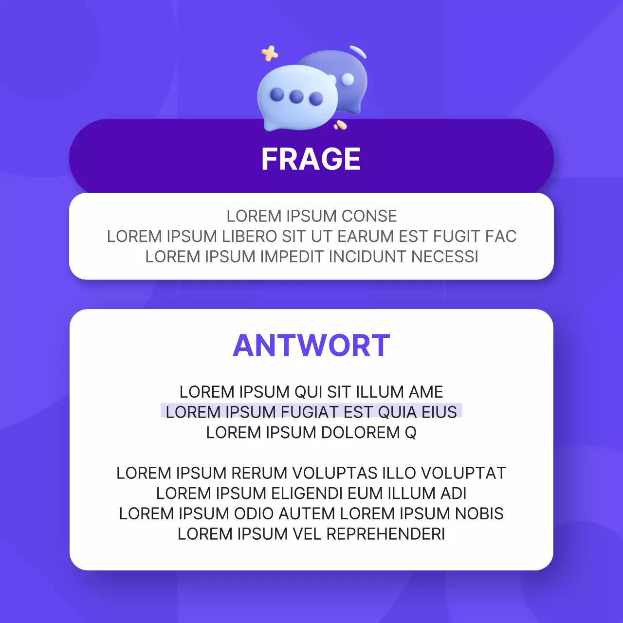 Förderung eines einfachen Interviews zur Unternehmenspersönlichkeit in Lila und Rosa