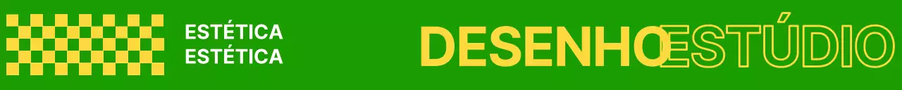 Estúdio de design com padrões da moda em amarelo