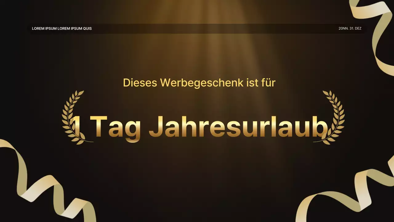 Eine luxuriöse Leistungspräsentation in Gold und Braun und ein Veranstaltungsbericht zum Jahresende