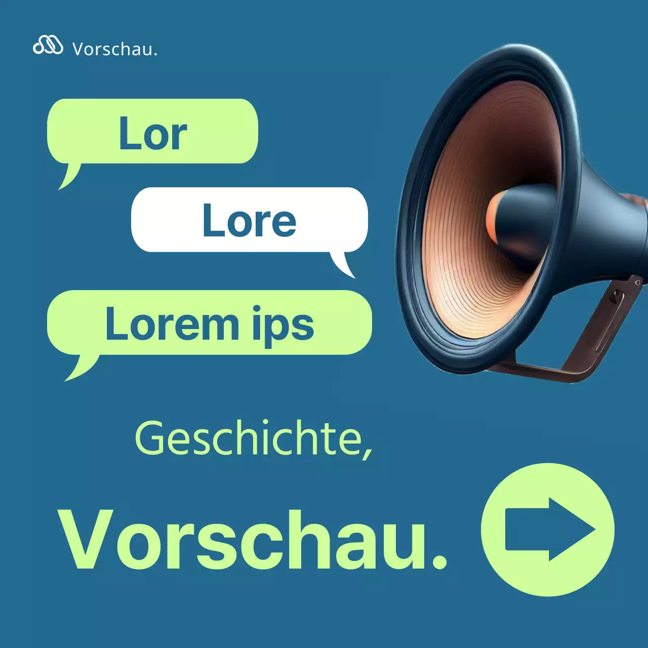 Werben Sie für Ihr Unternehmen in fluoreszierendem und dunklem Blau.