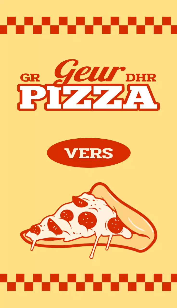 Loterij voor een retro-geïnspireerd pizzeria-evenement
