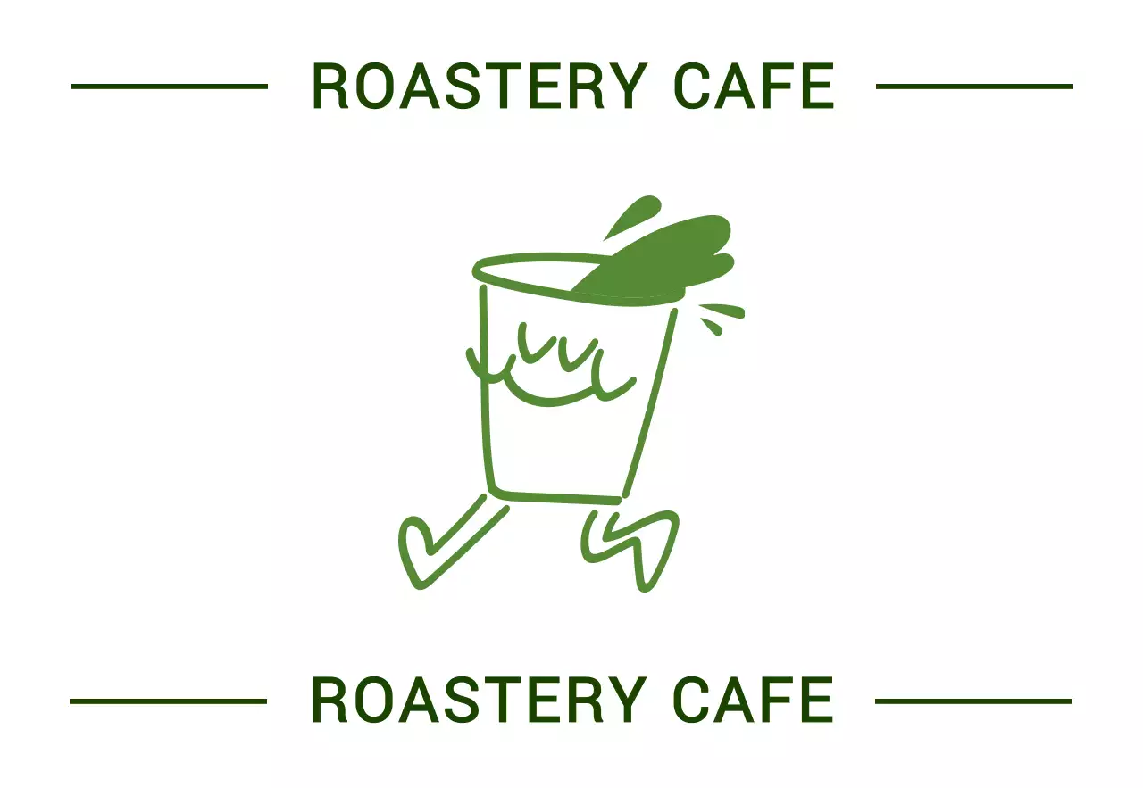 빈티지 감성의 카페 간판