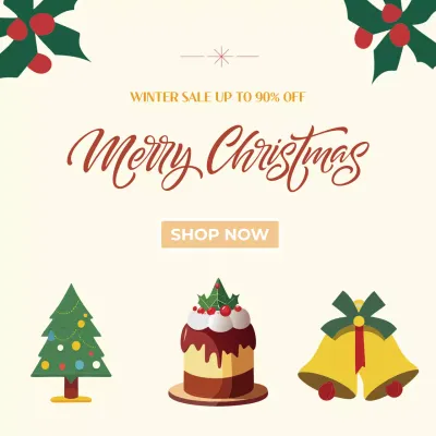 메리크리스마스 윈터세일 베이지