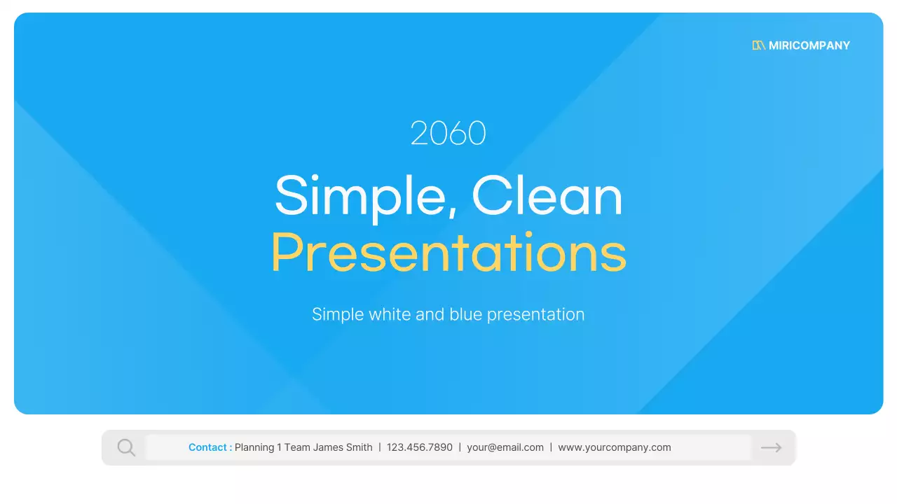 블루 심플 가이드 프레젠테이션