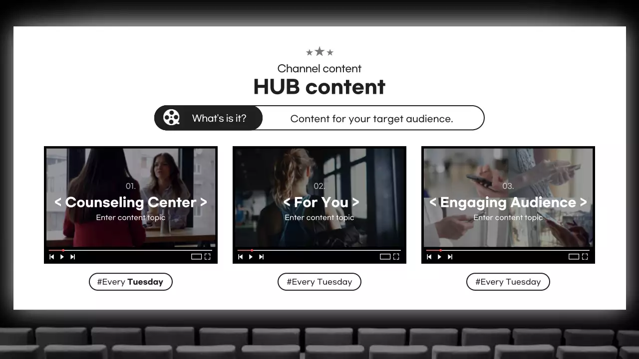 블랙 모던 유튜브 플래너 프리젠테이션