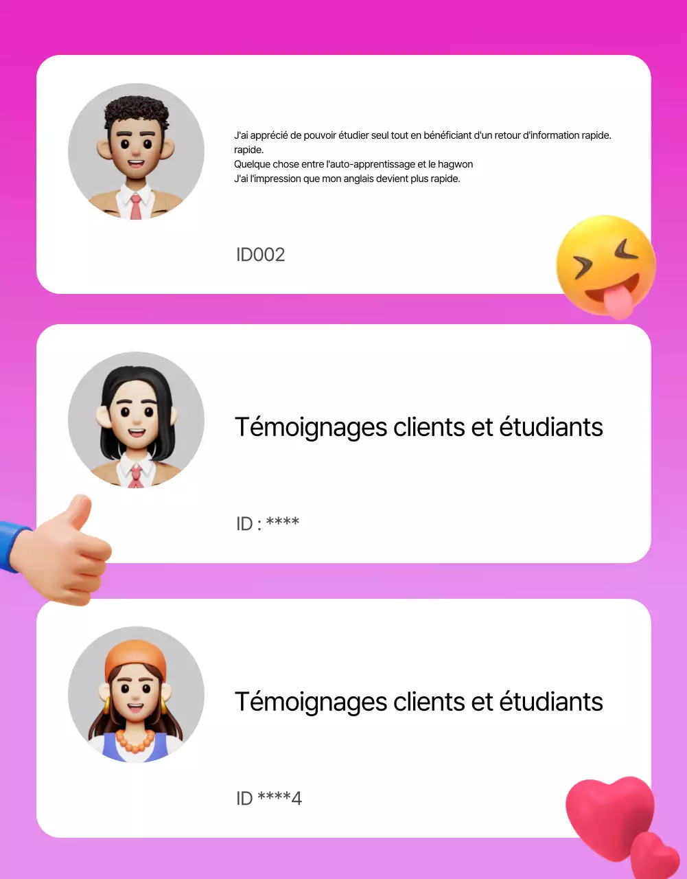 Promouvoir l'apprentissage de l'anglais en noir et rose