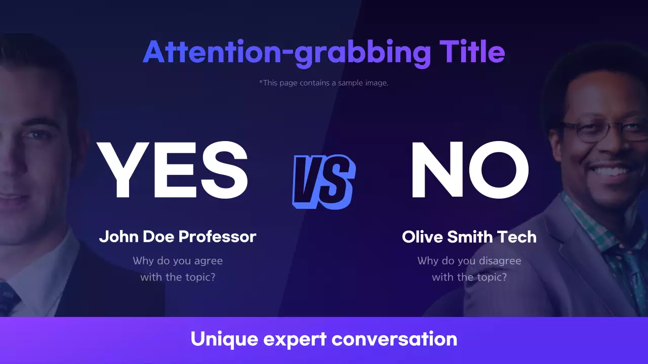 Blue Modern Conference Announcement Presentation