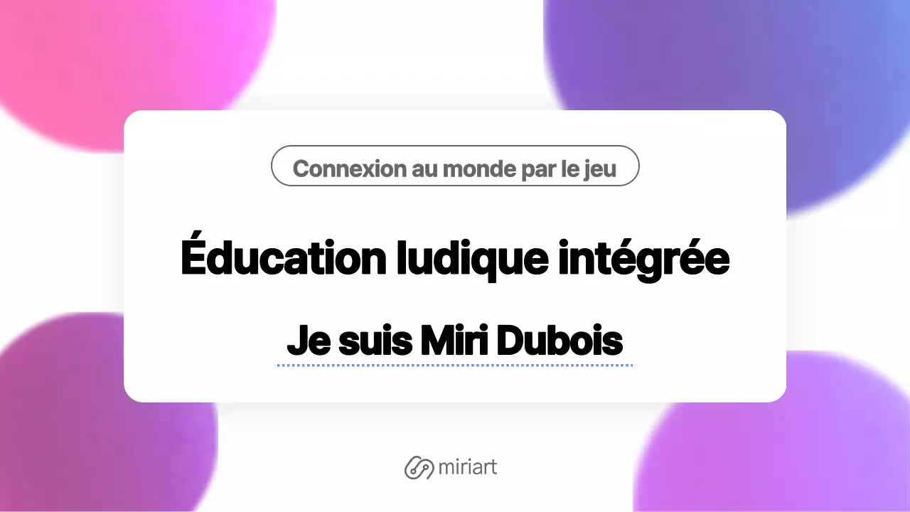 Un simple portfolio d'instructeur rose et bleu