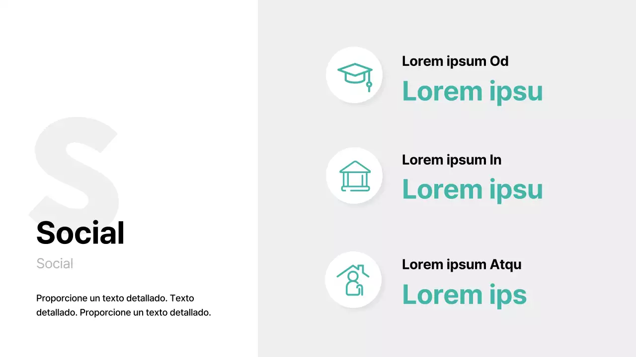 Tacto básico con acento en color menta Informe ESG