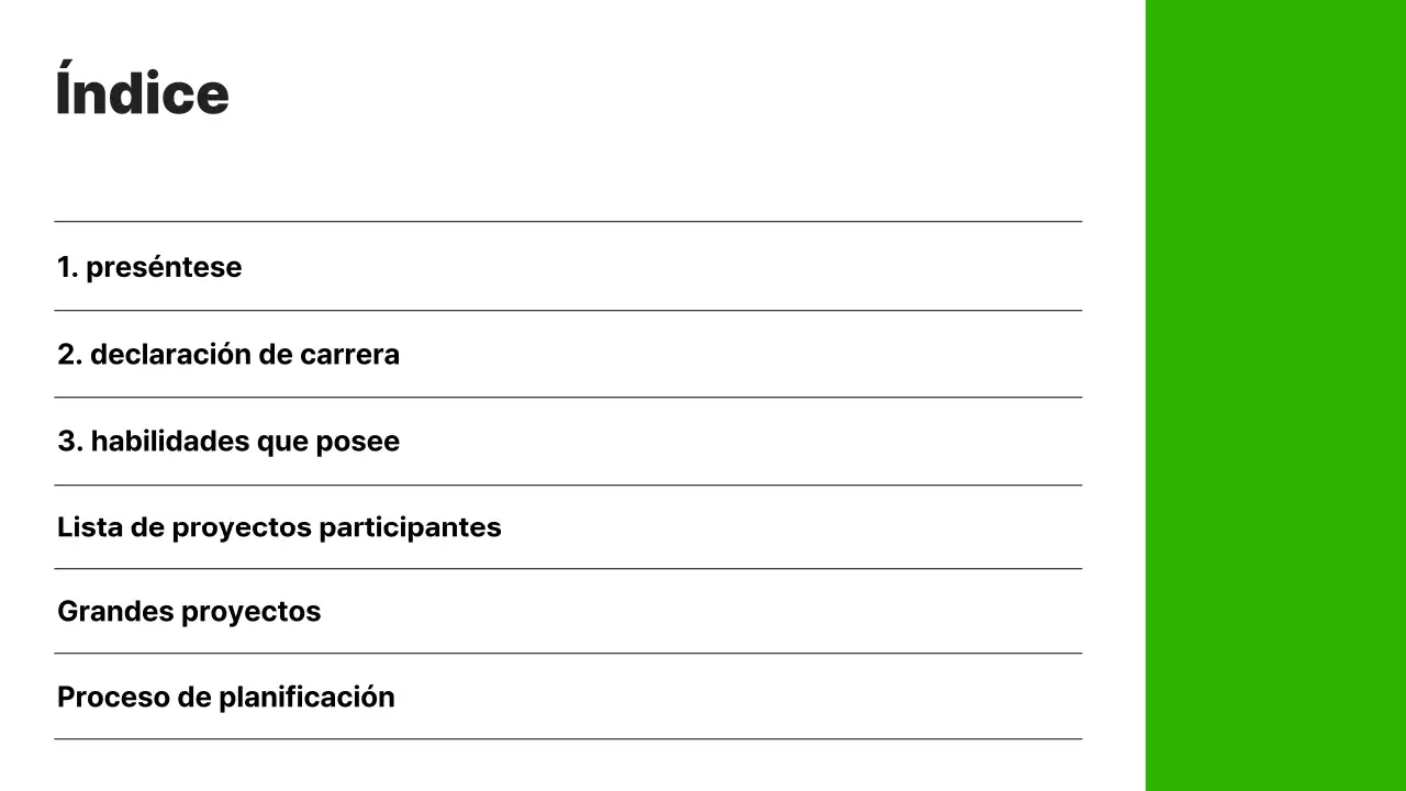 Una sencilla cartera profesional en verde