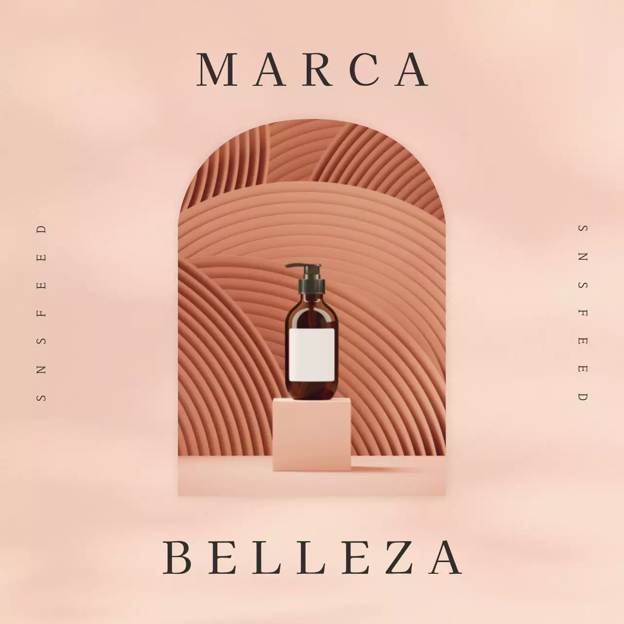 Un simple anuncio de cosméticos rosas en Instagram