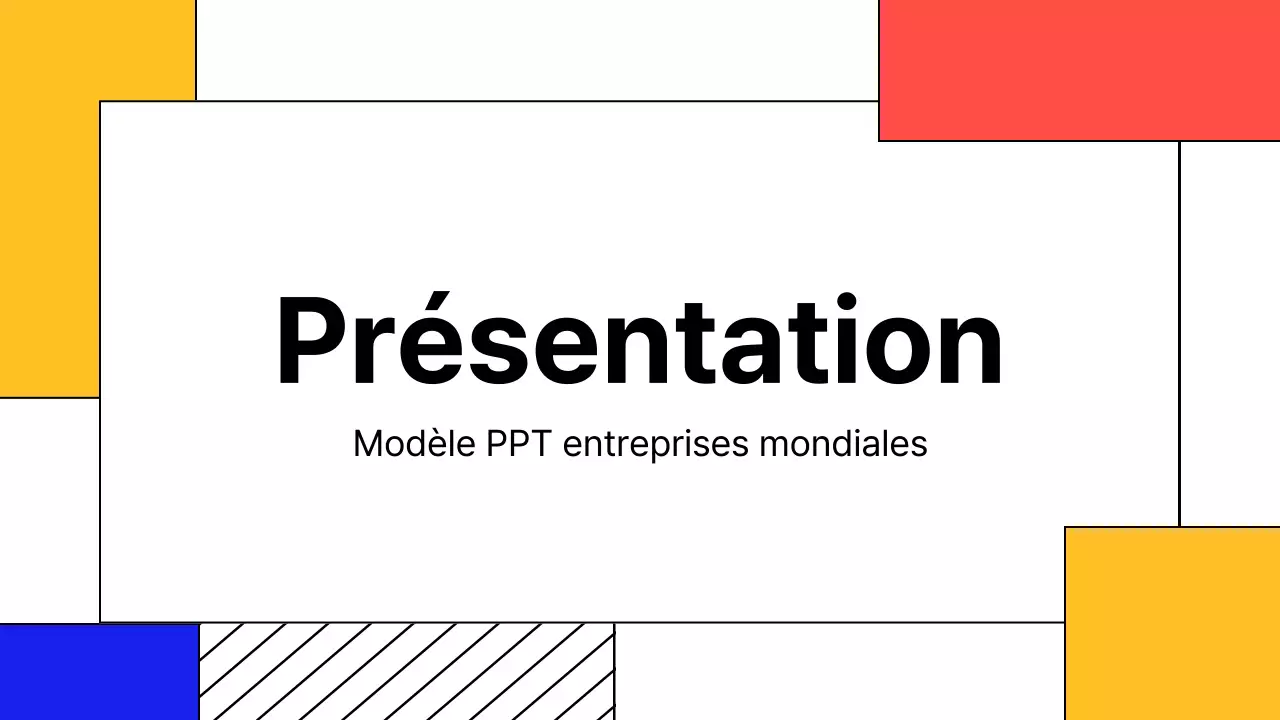 Un rapport d'activité simple en jaune et rouge