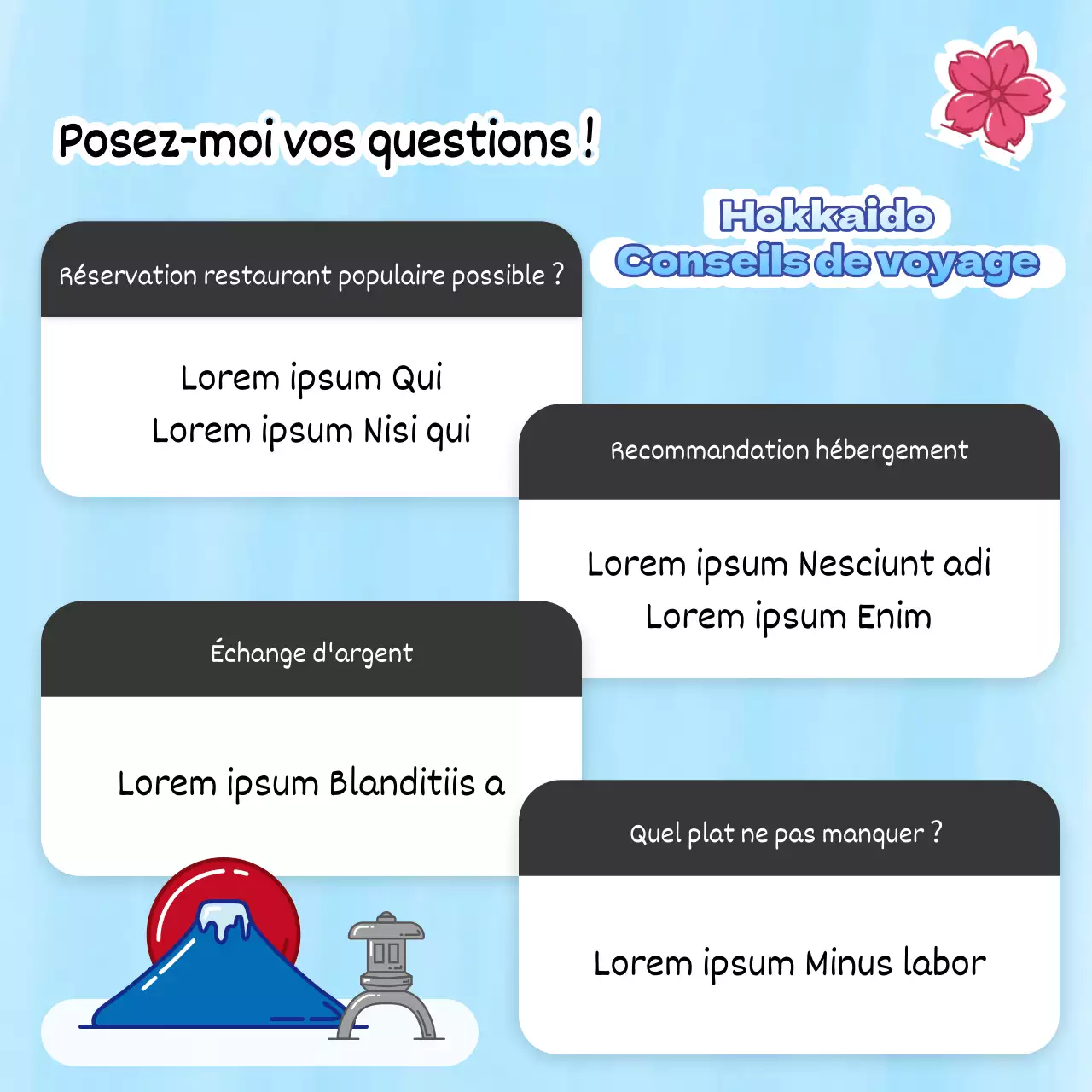 Conseils de voyage pour un hiver bleu et blanc au Japon