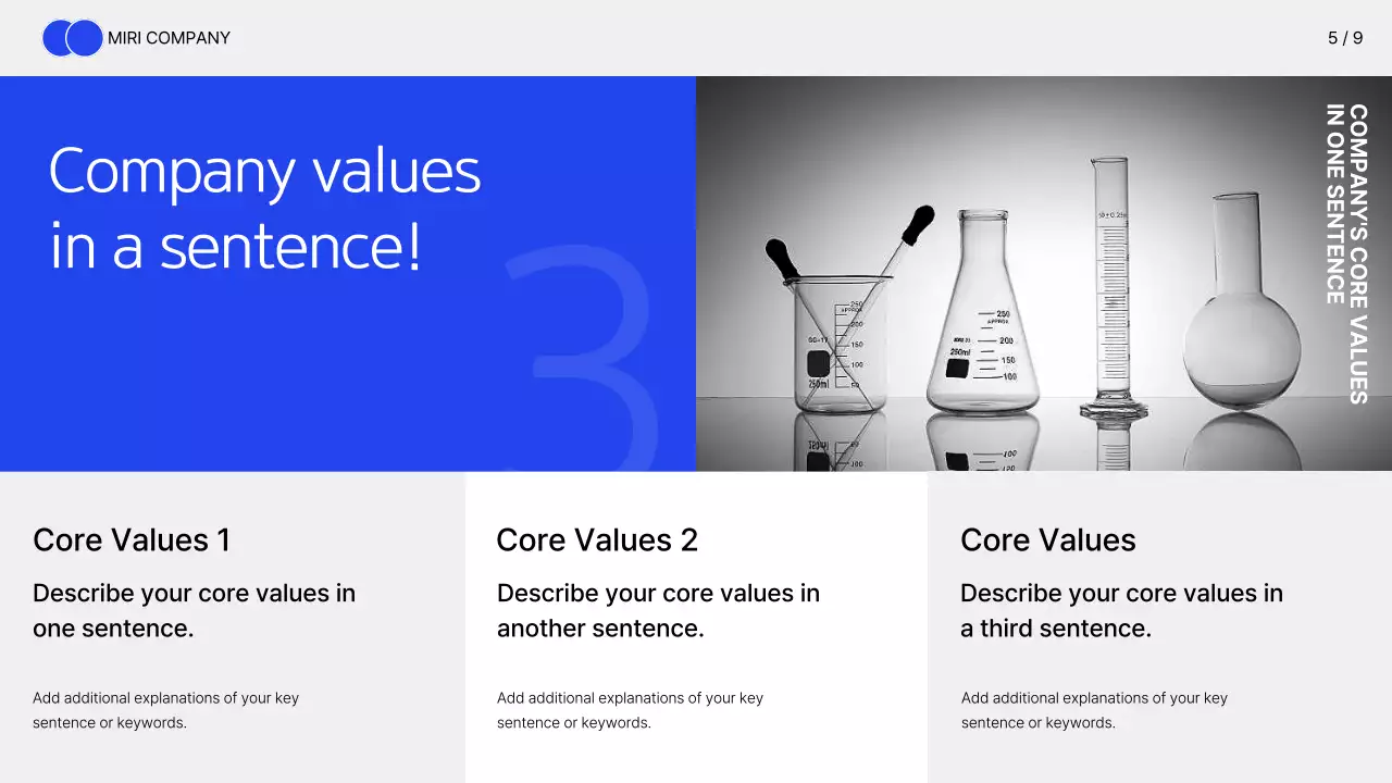 블루 모던 헬스케어 프리젠테이션