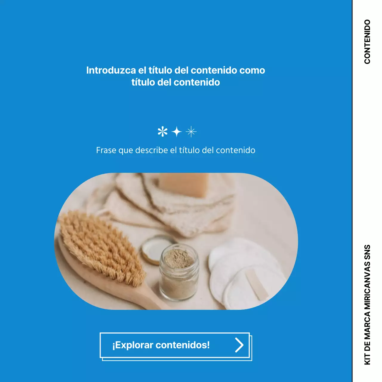 Promociona tu marca de cero residuos con simpáticos gráficos sobre fondo azul