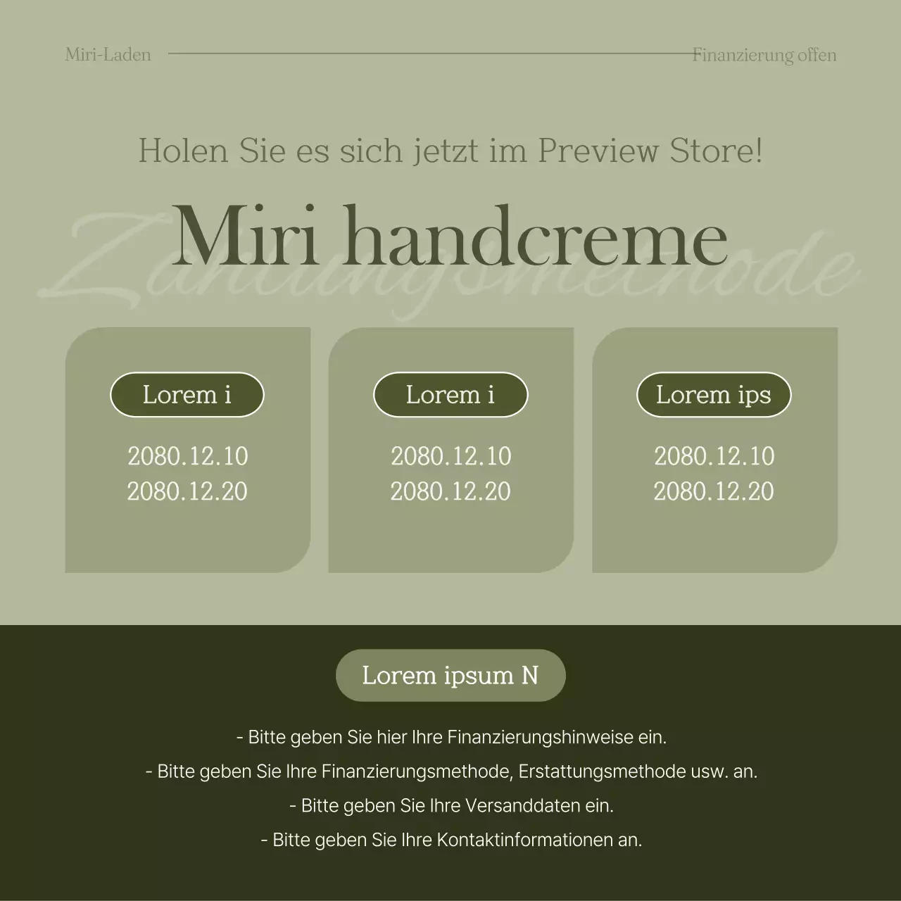 Khaki und Weiß für einen modernen Finanzierungsleitfaden