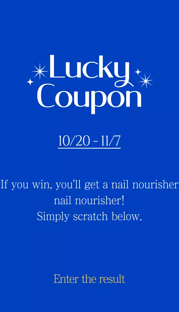 Undian Acara Toko Kuku Kecantikan dengan Latar Belakang Biru