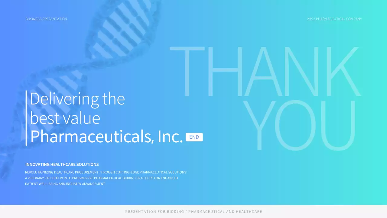 블루 모던 헬스케어 프리젠테이션