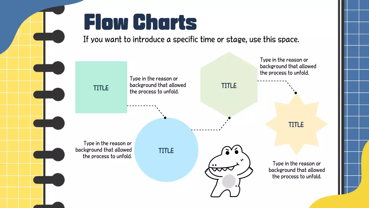 Blue and Yellow Trendy Marketing Study Notes Report