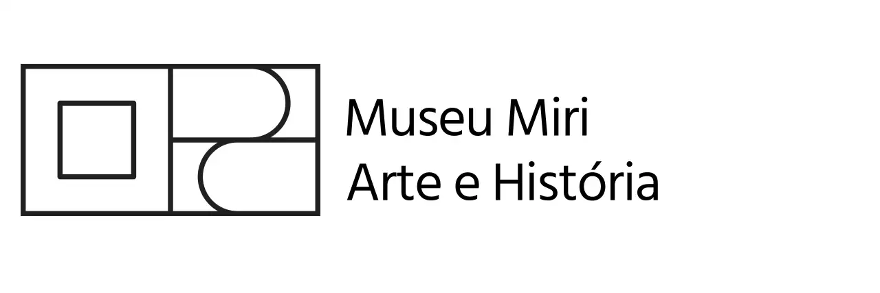 Logótipo da marca com um conceito de galeria de arte