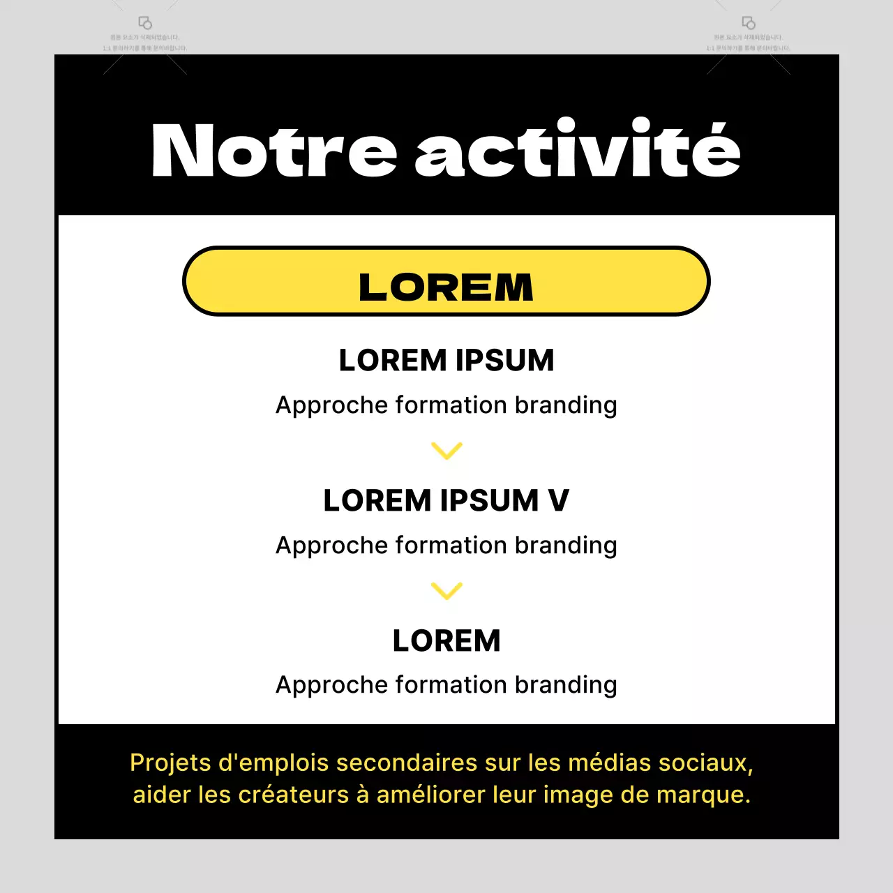 Annonces tendance de recrutement d'équipes sur fond gris