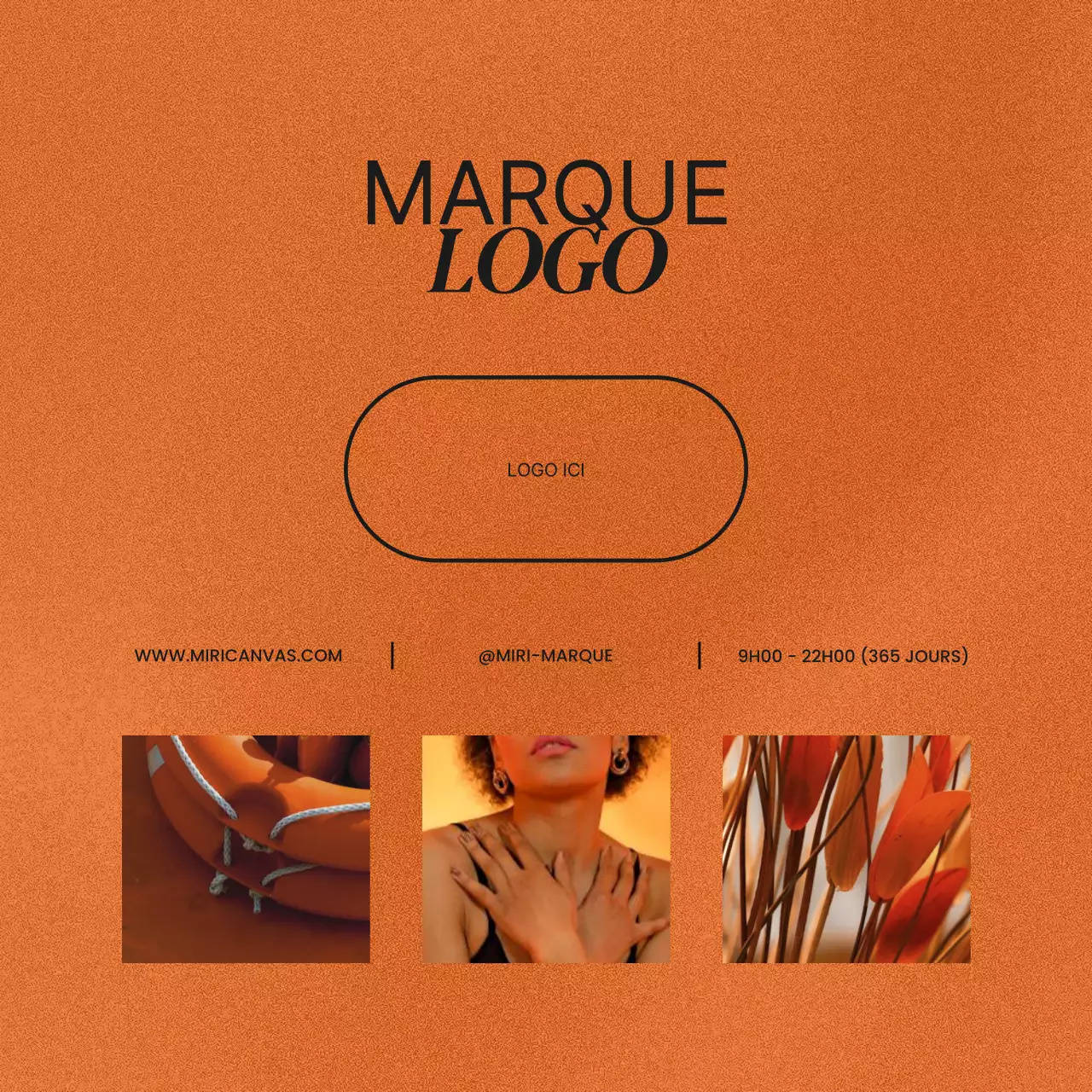 Un article sur les kits de marque des médias sociaux en marron et rouge.