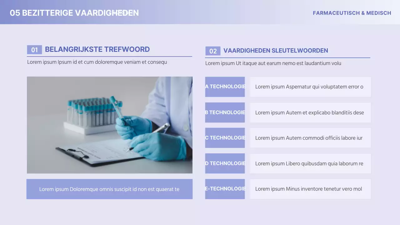 Het minimalistische medische farmaceutische bedrijfsprofiel van Yonbora