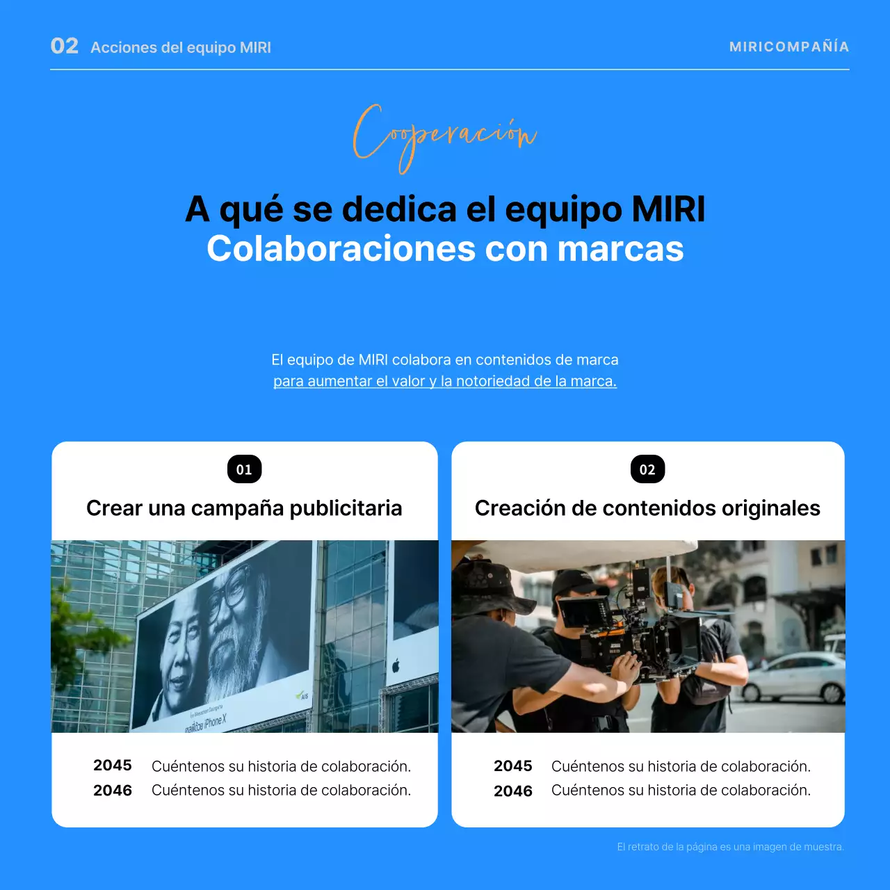 Ofertas de empleo minimalistas en azul y naranja para promover las oportunidades profesionales