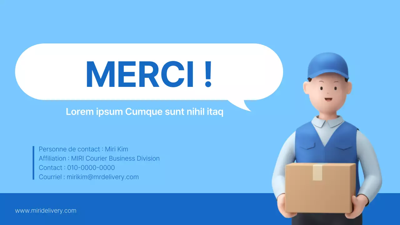 Un plan d'affaires logistique simple en bleu