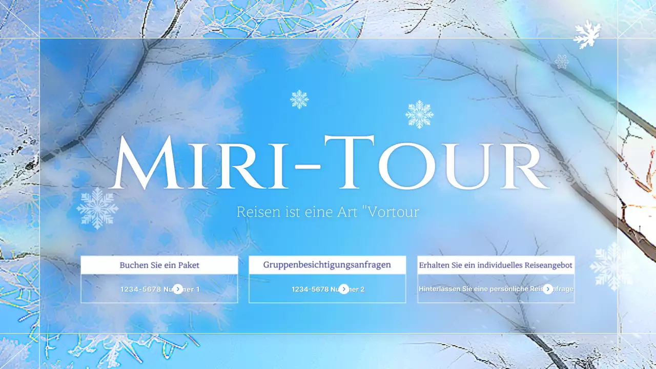 Winterreise-Informationen für Hokkaido, Japan: blau und natürlich