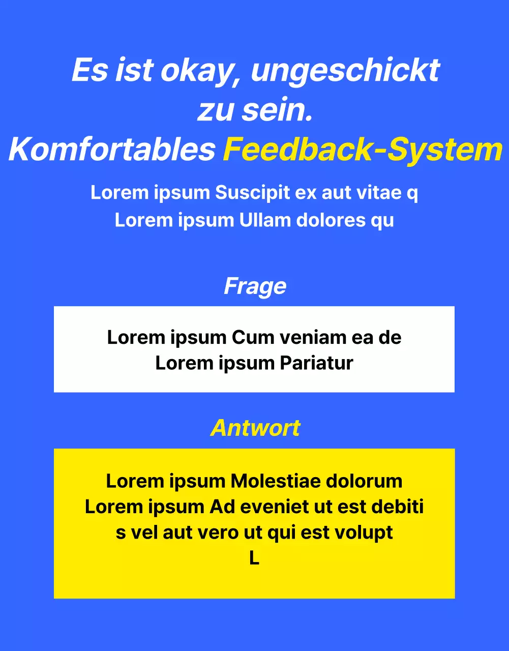 Werbung für ein kitschiges blau-gelbes Angebot für Englischunterricht