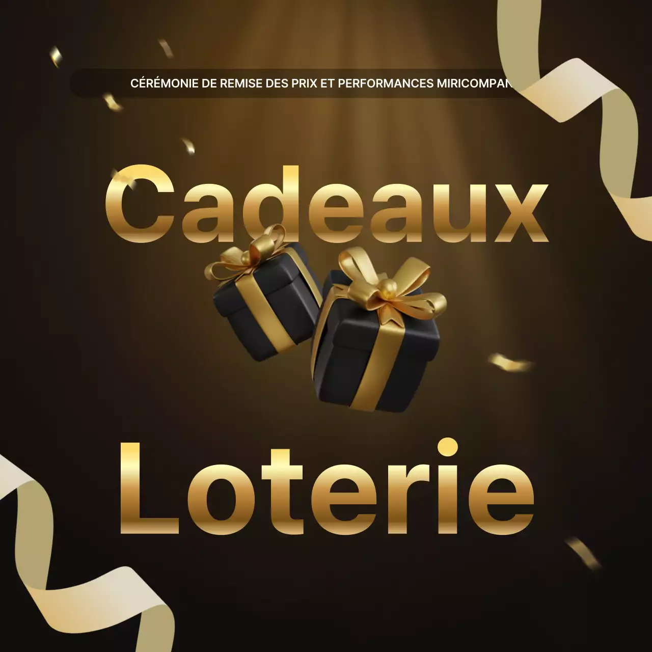 Présentations des performances de l'or et du brun de luxe et rapports sur les événements de fin d'année