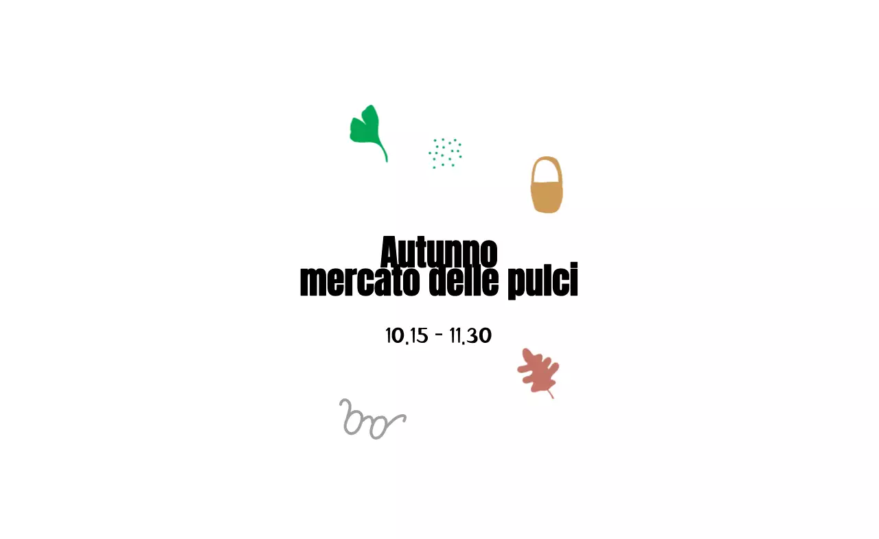 Un mercatino stagionale di illustrazioni vintage